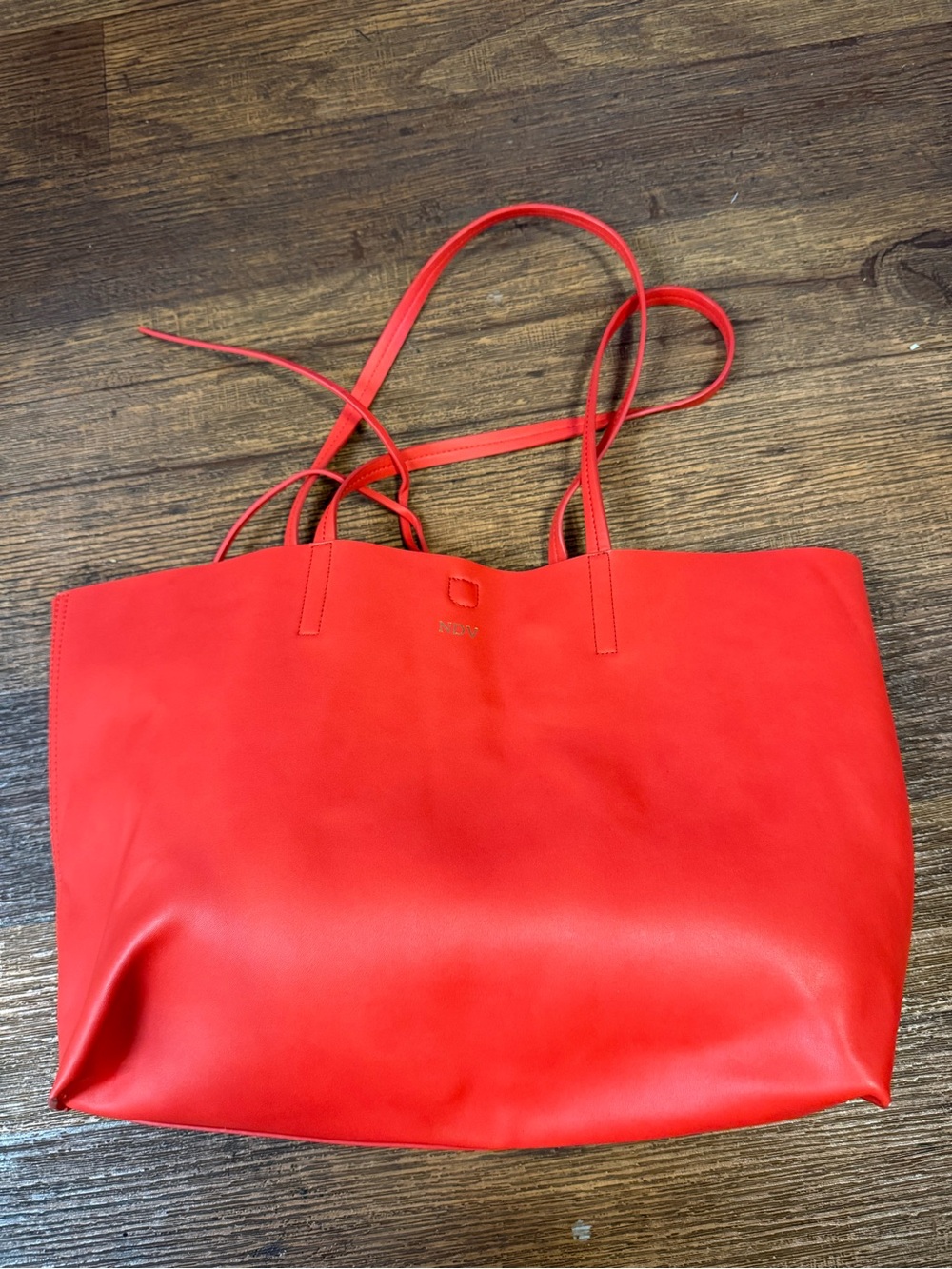 Red Leather Tote mark and ghram fall tote bag